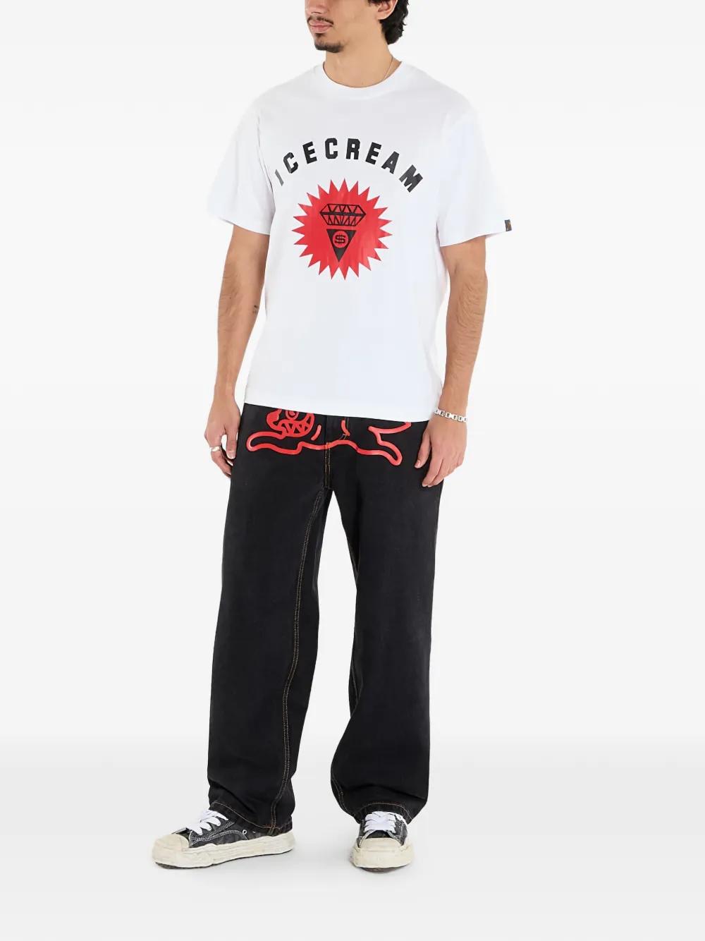 Billionaire Boys Club - Ice Cream signet logo T-shirt - Wit