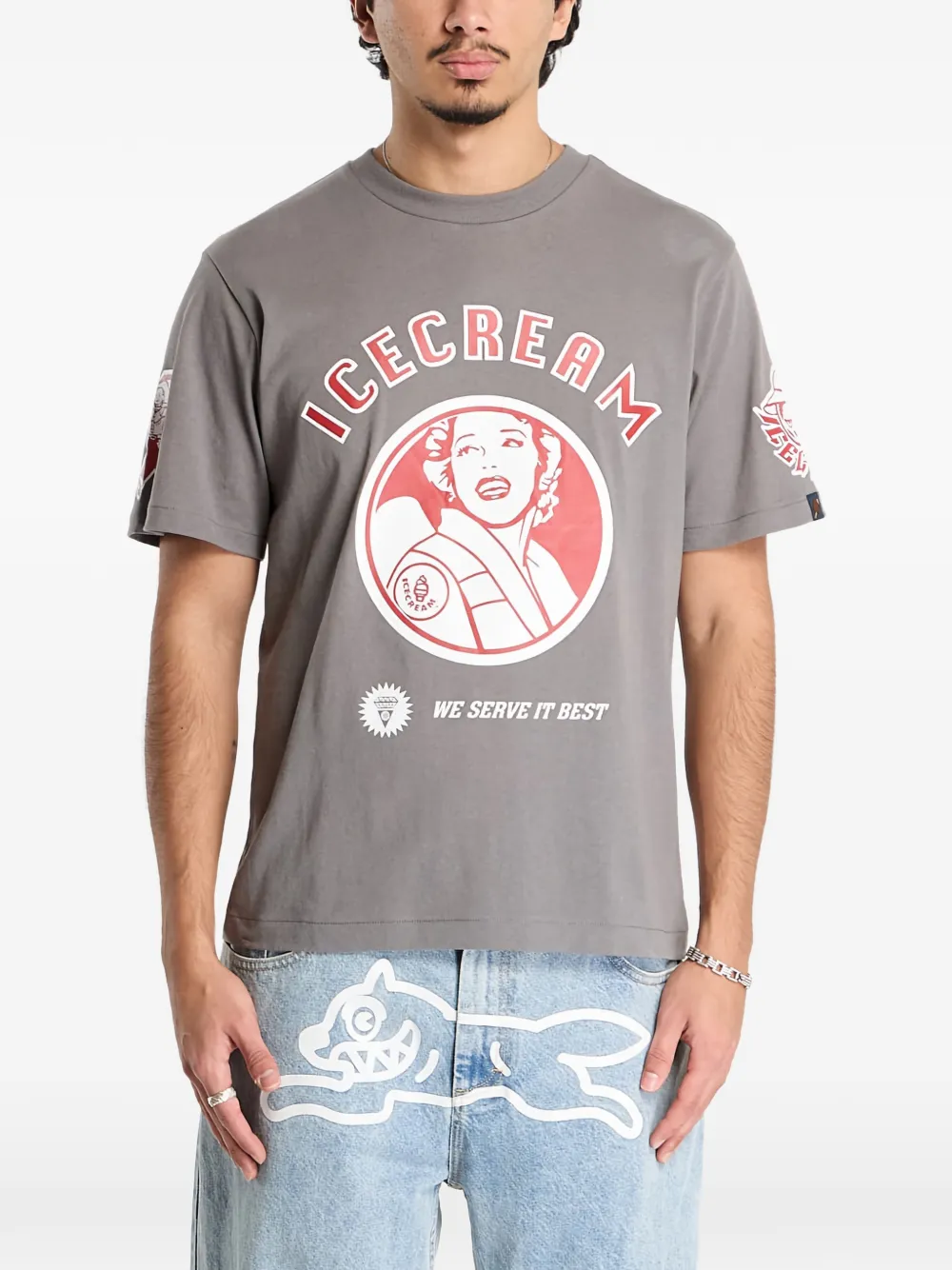 Billionaire Boys Club - Ice Cream multi graphic T-shirt - Grigio