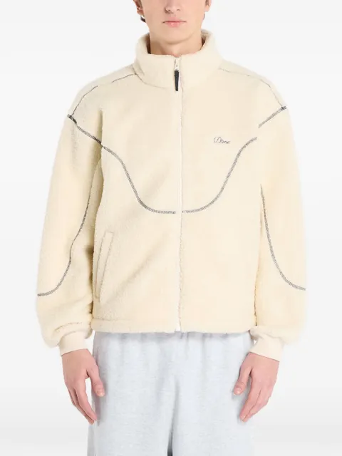 dime polar-fleece zipped sweatshirt