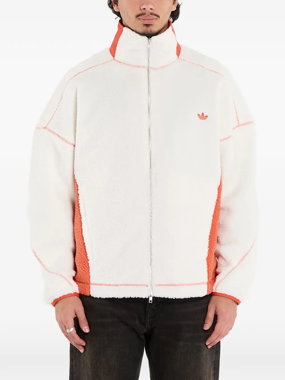 adidas x Adams Blvd fleece jacket - Bianco