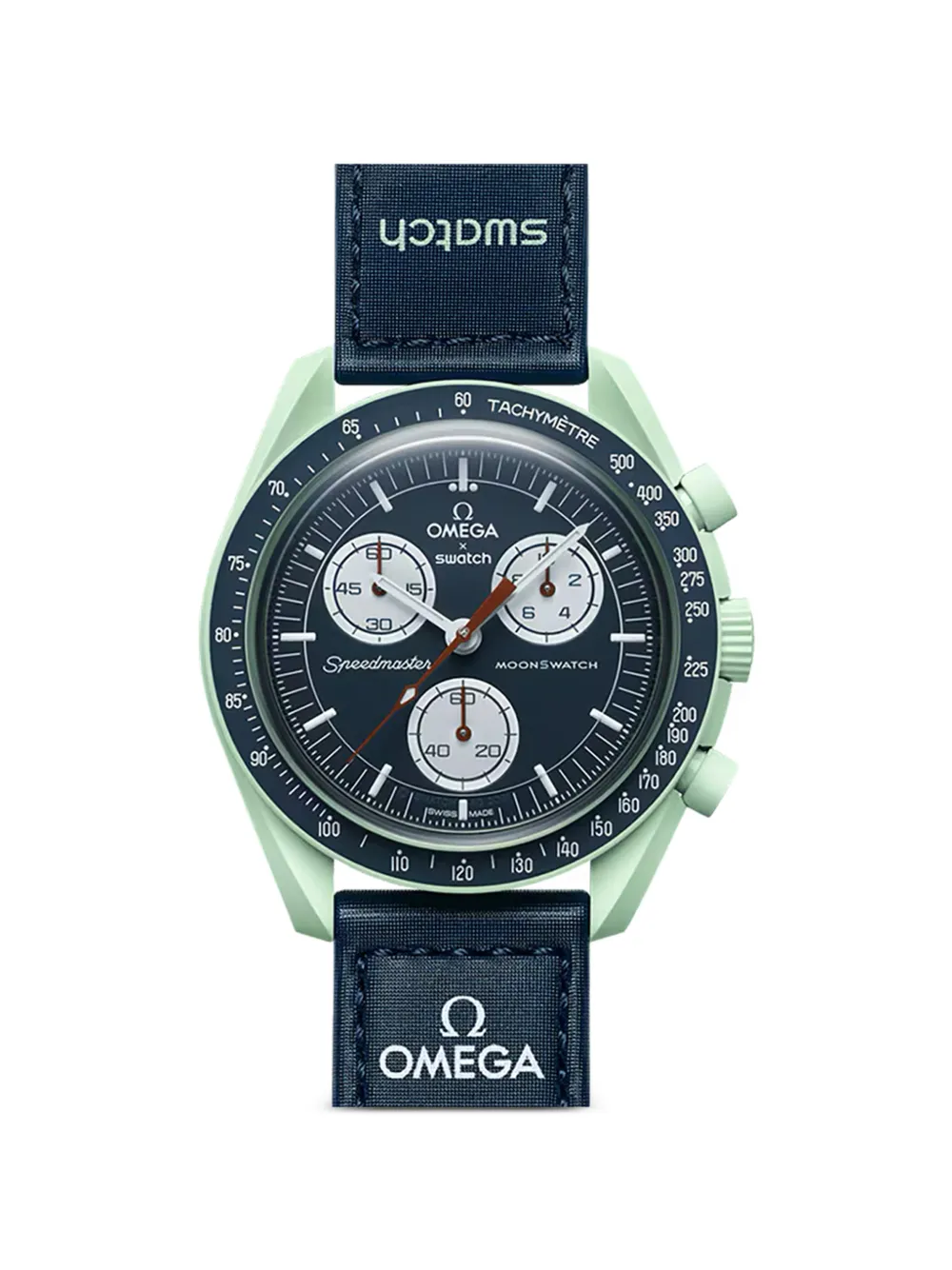 OMEGA x Swatch Bioceramic Moonswatch Mission to Earth 42mm watch - Nero