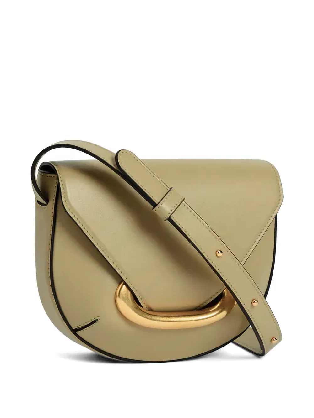 Wandler Kleine Veneto leren crossbodytas Beige