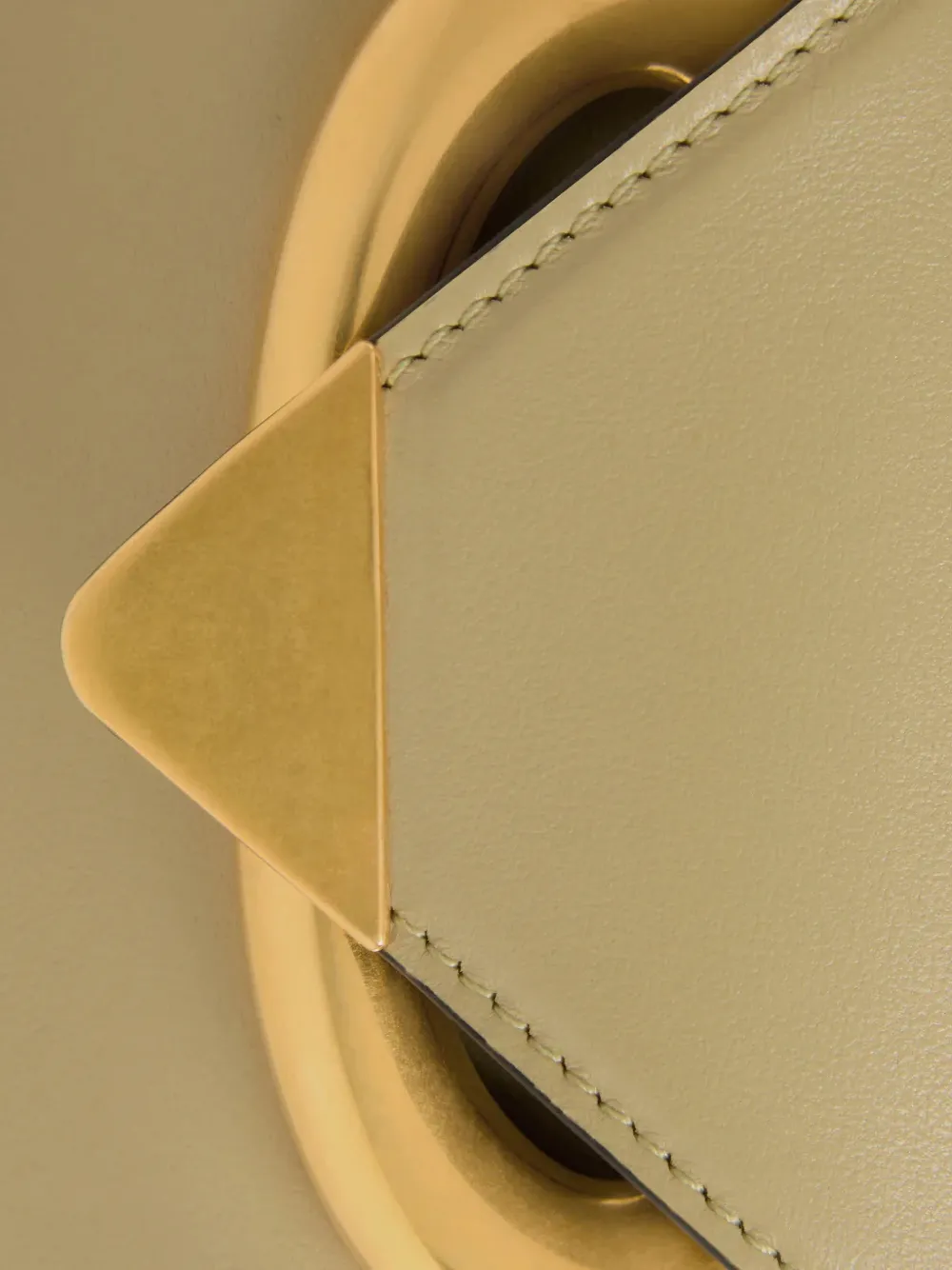Wandler Kleine Veneto leren crossbodytas Beige