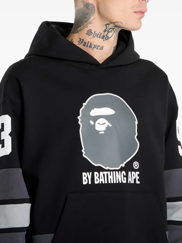 A BATHING APE® グラフィック ストライプ パーカー | ブラック