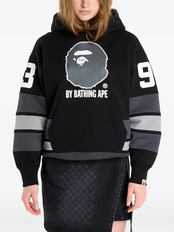 00s NIGO期　A BATHING APE ジップパーカー　ストライプ　短丈 A BATHING APE® グラフィック ストライプ パーカー | ブラック
