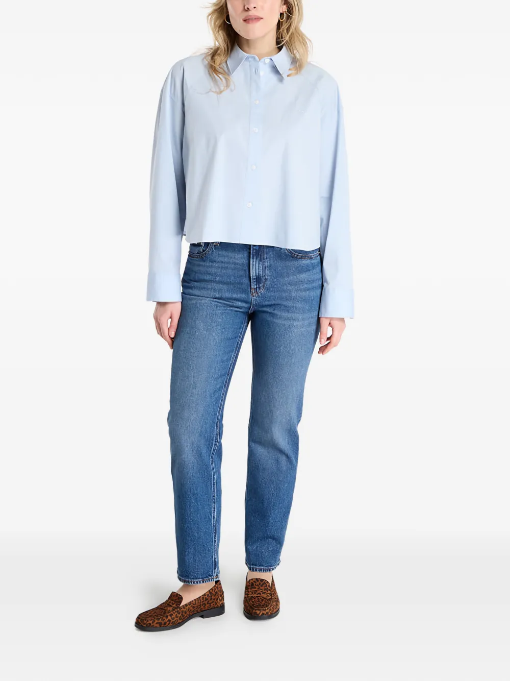 Calvin Klein cropped shirt - Blauw
