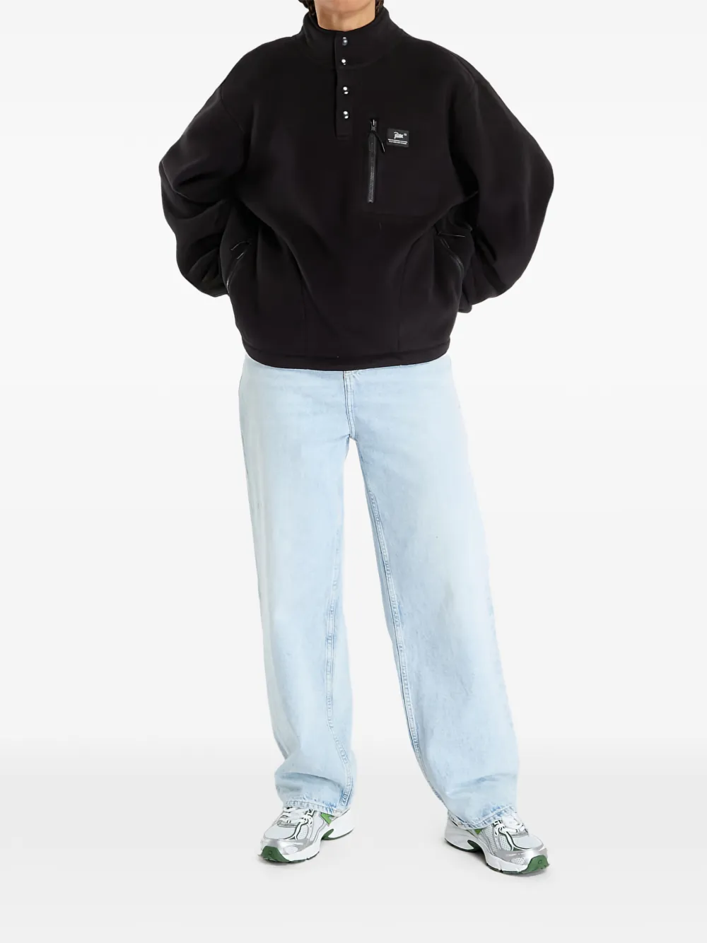  Patta Sherpa-fleece Sweatshirt - Black 