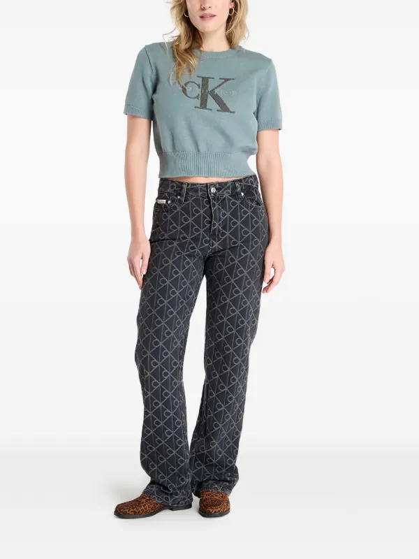 Calvin Klein 90s ストレートジーンズ | ブラック | FARFETCH JP