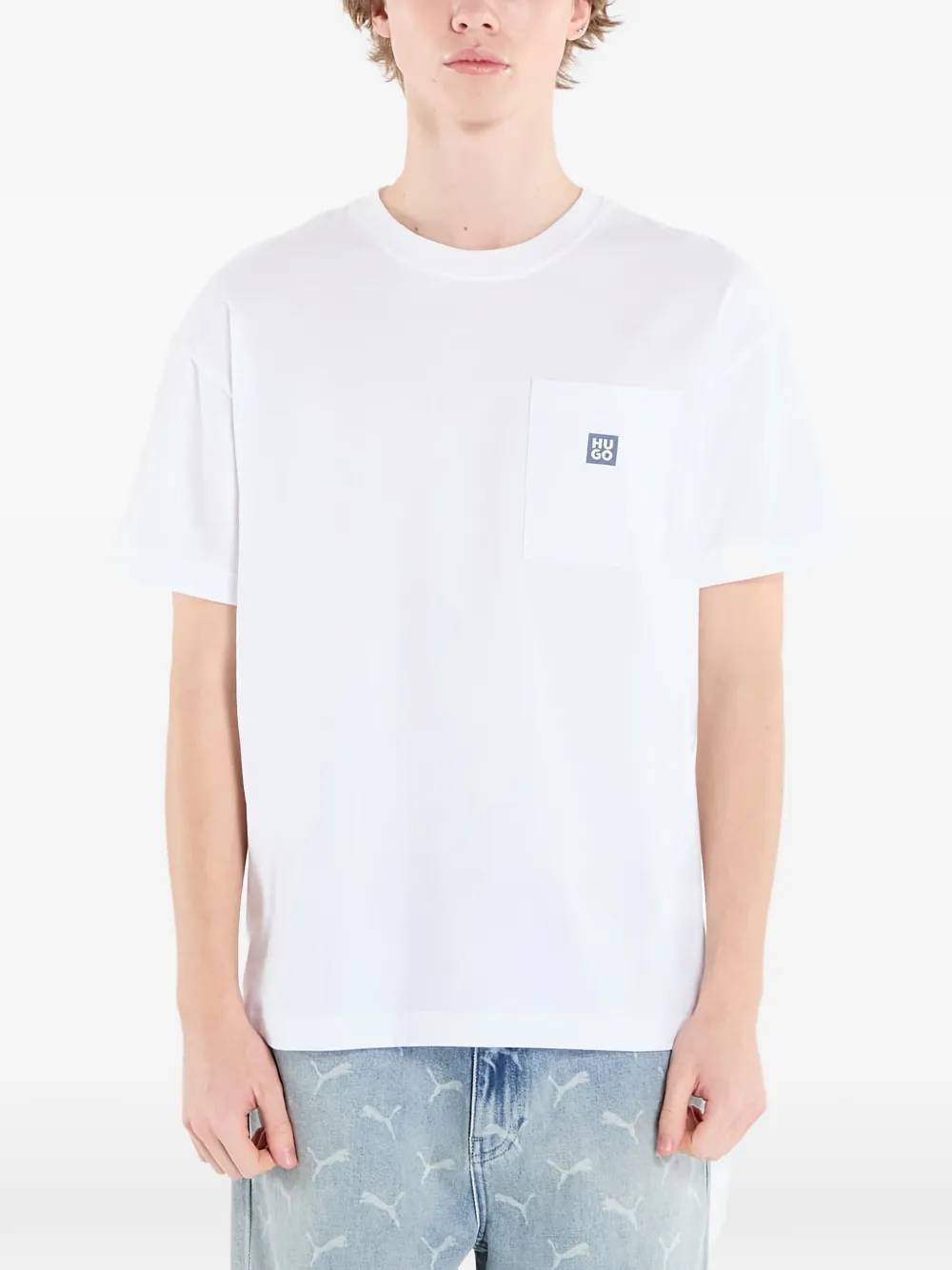HUGO N-Aaron pocket T-shirt - Bianco