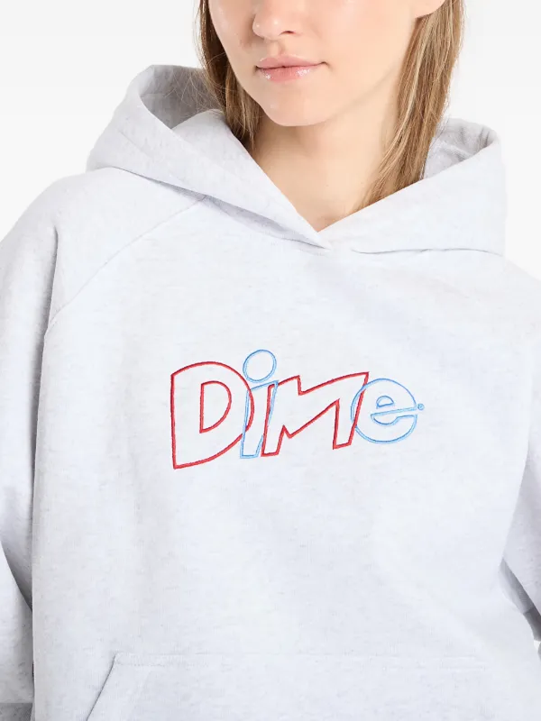 Dime エンブロイダリー パーカー | グレー | FARFETCH JP