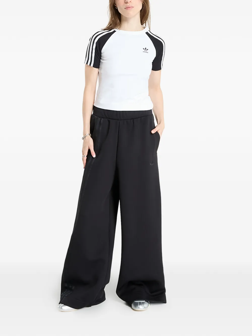 Three-Stripes Palazzo Pants