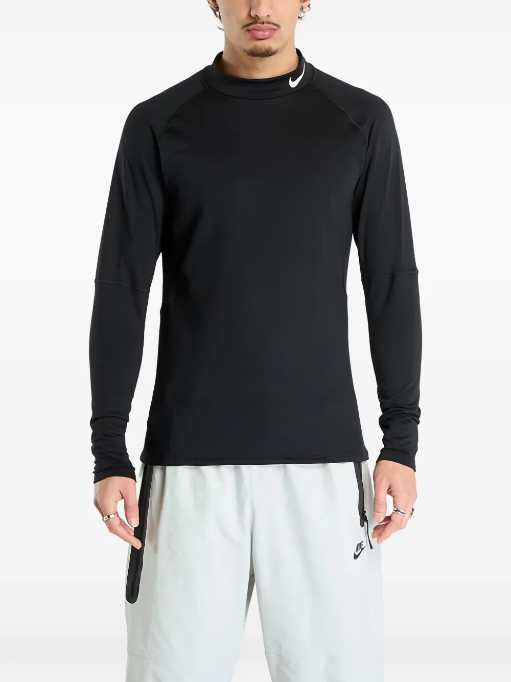 Nike long-sleeved turtleneck T-shirt - Nero