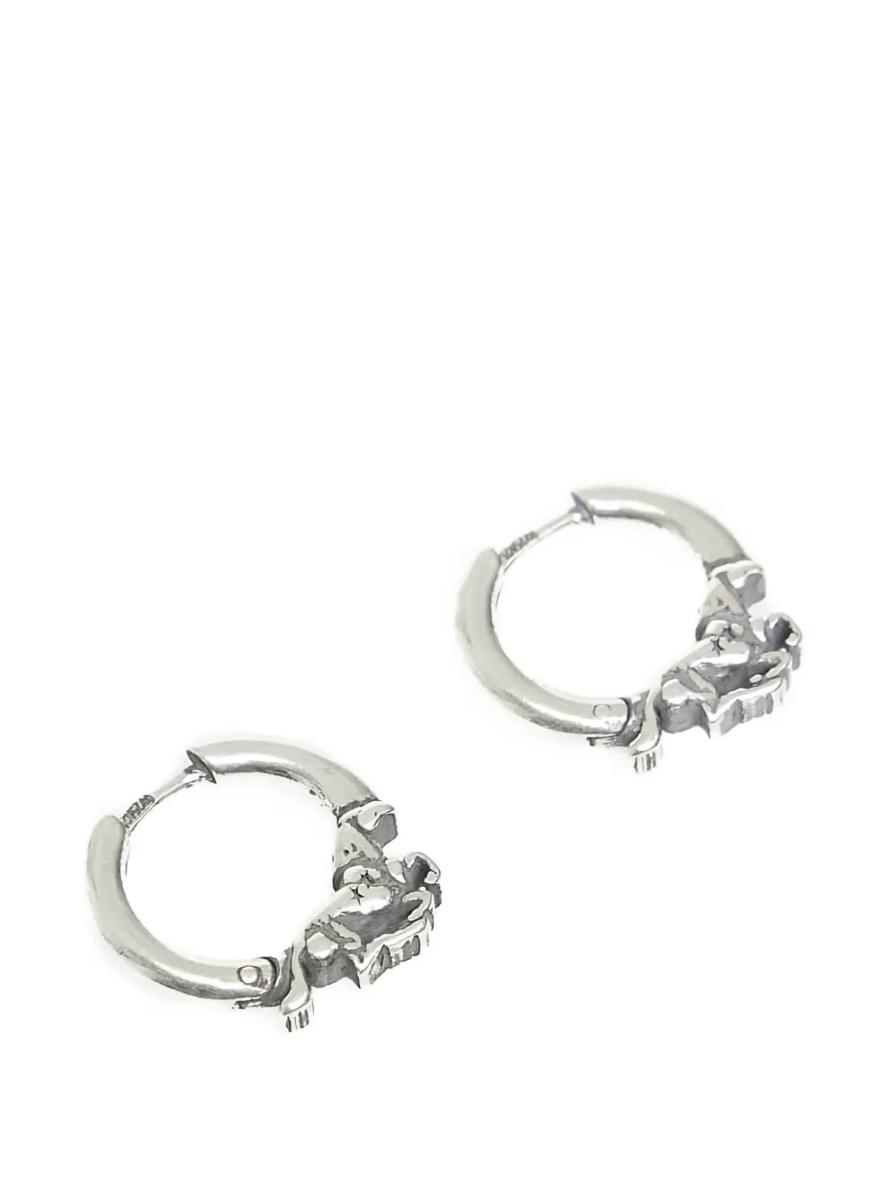 Twojeys Horse Hoop Earrings In Silver