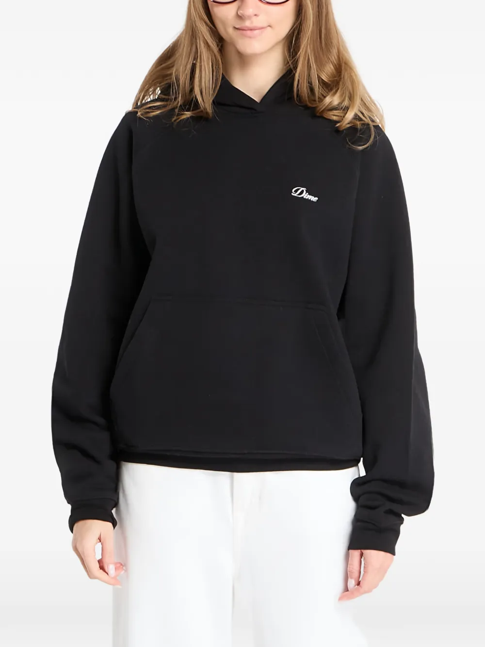  Dime Logo Hooded Sweater - Black 