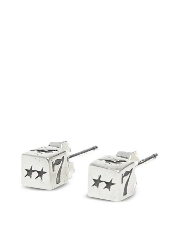 Piccoli orecchini a dado in argento sterling con marchio 925 senza nichel - Italia