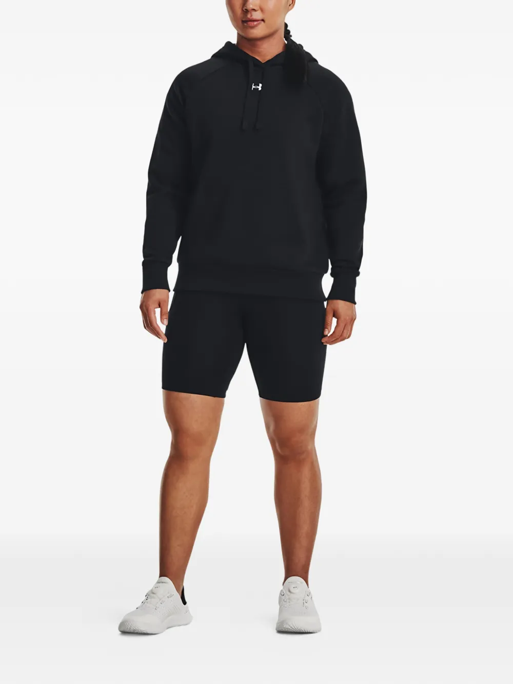 Under Armour logo fleece hoodie - Zwart