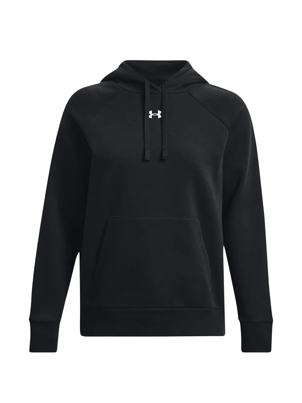 Under Armour Logo Fleece Hoodie In Black