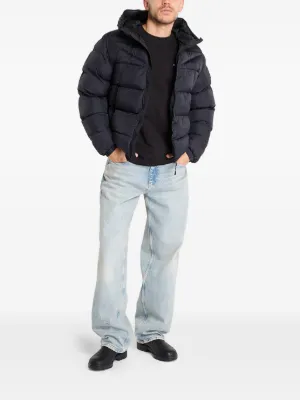 napapijri アイスグレー フード付きダウンジャケット XL ファー無 Napapijri A-Moesa Puffer Jacket Will Gray - Terraces Menswear