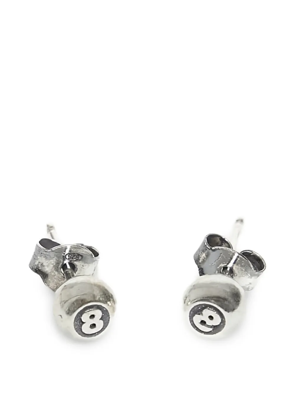 TWOJEYS 8 ball earrings - Argento
