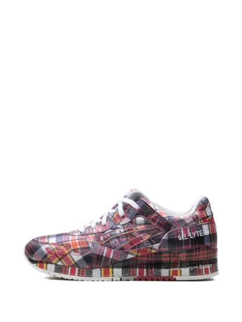 ASICS x Comme des Garçons plaid-pattern sneakers