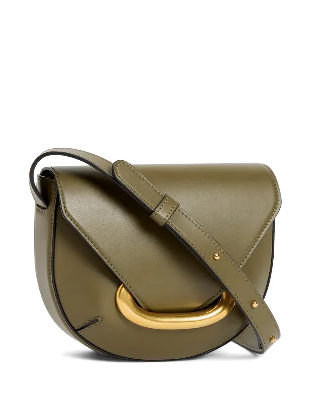 Wandler small Veneto leather crossbody bag - Verde