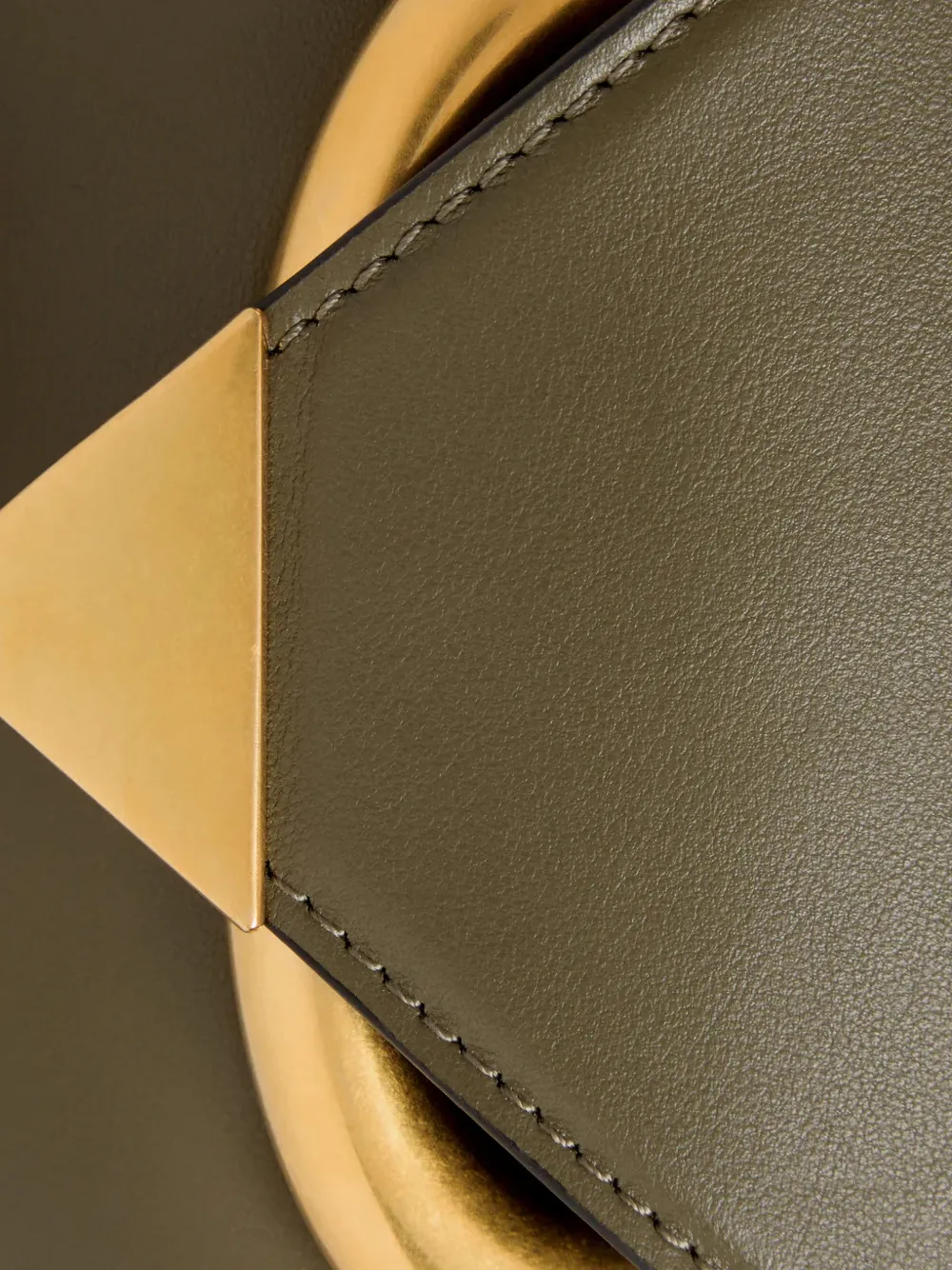 Wandler Kleine Veneto leren crossbodytas Groen