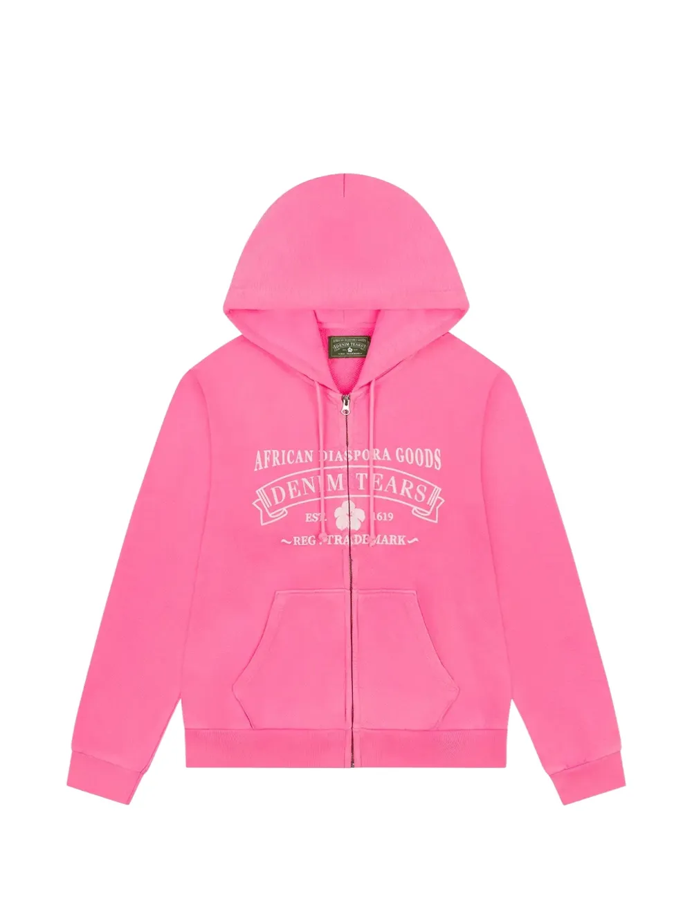 Denim Tears Felpa ADG con zip - Rosa