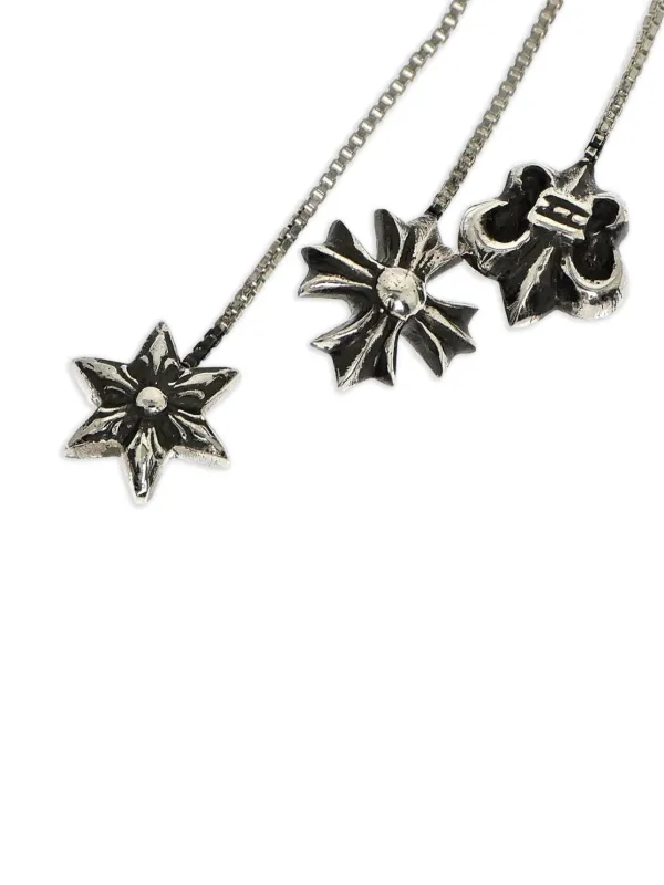 Chrome Hearts JoJo three-drop Earring | Silver | FARFETCH