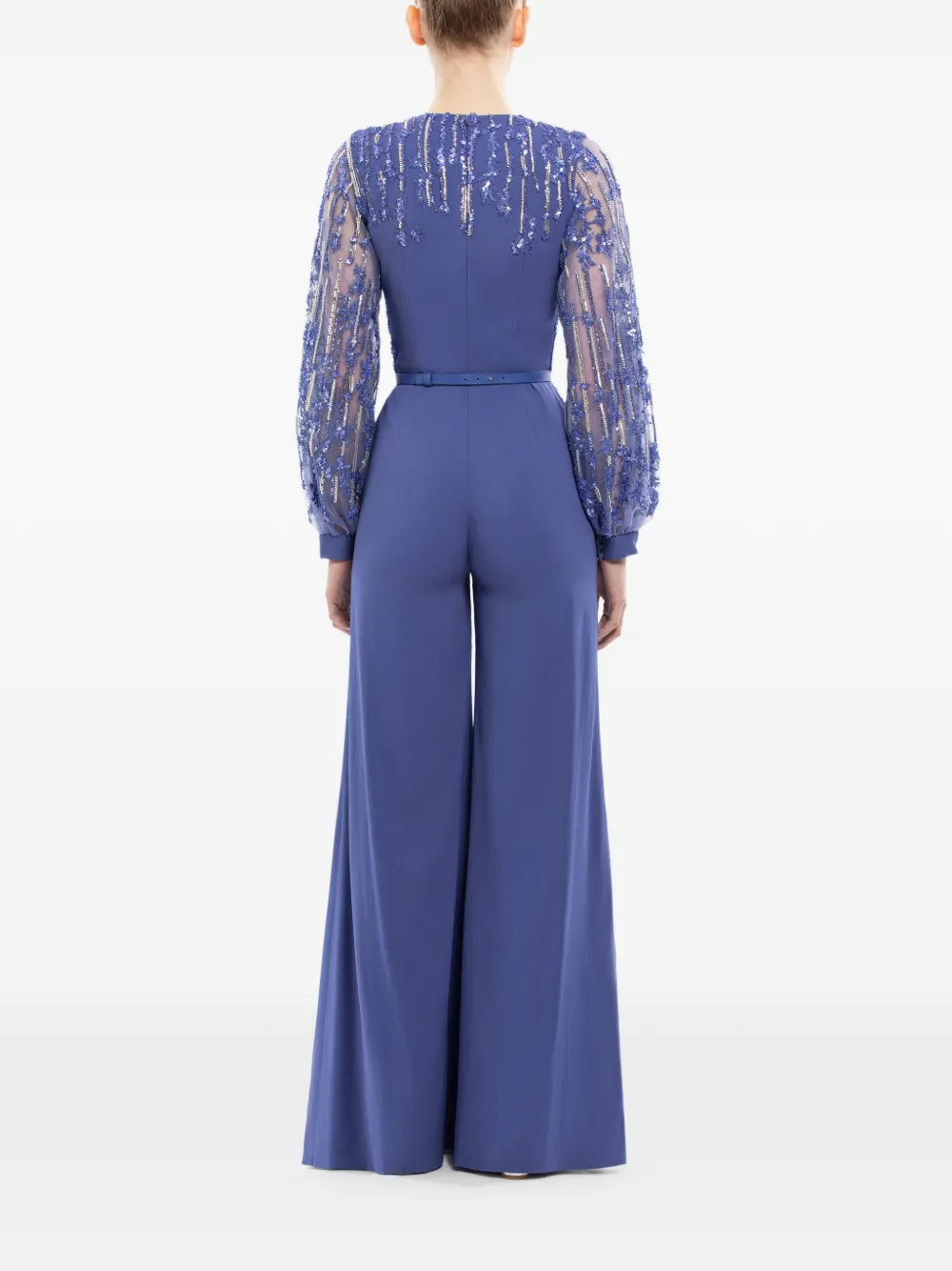 Saiid Kobeisy Crêpe jumpsuit Blauw