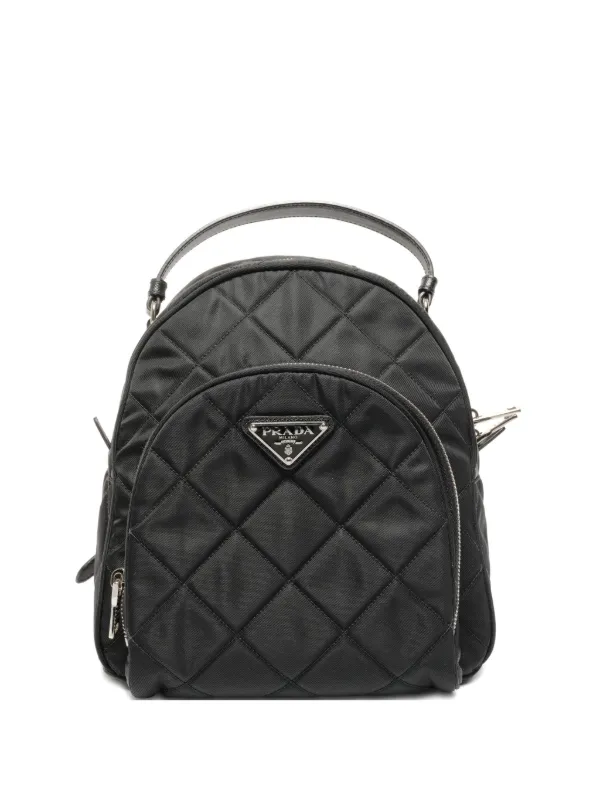 Prada Backpack Quilted PRADA Backpack Rucksack 2VZ066 Quilted Nylon Saffiano  main image 2
