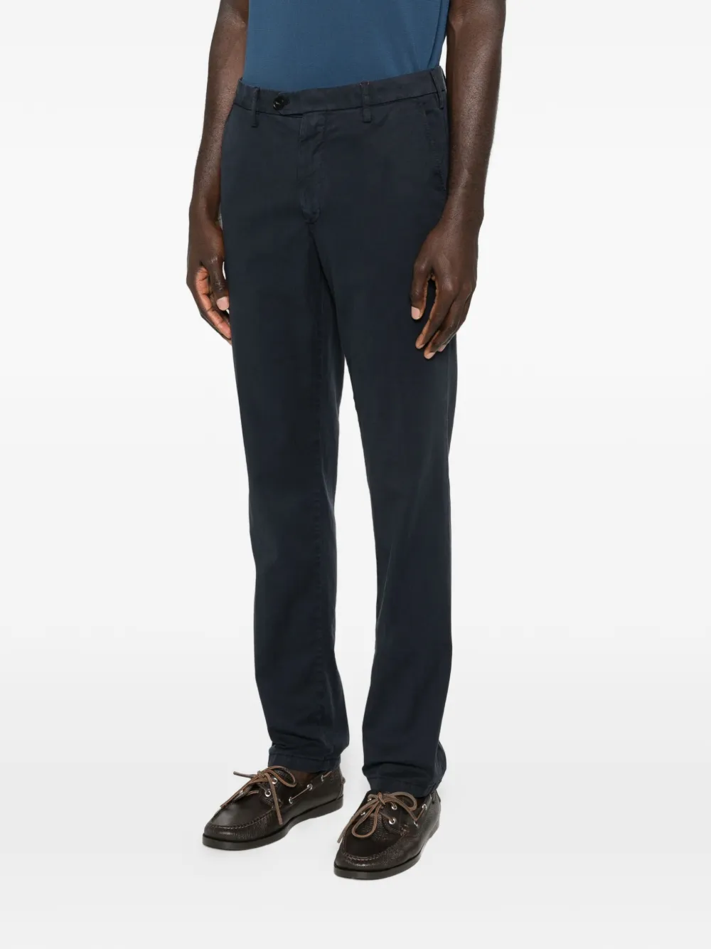  Canali Front-button Trousers - Blue 