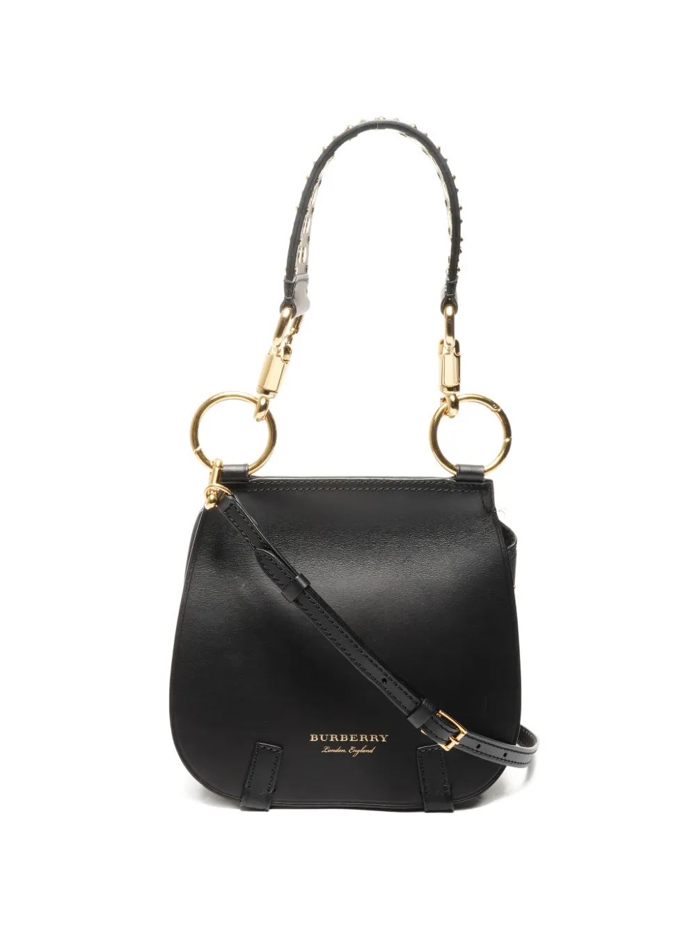 Burberry Pre-Owned 2015-2025 studded bridle shoulder bag - Nero