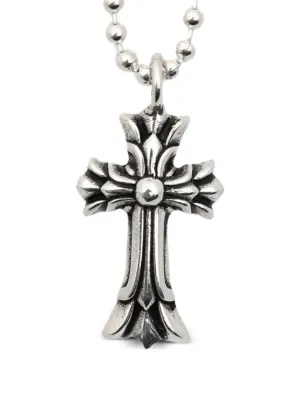 Chrome Hearts グリッタークロスペンダント ネックレス | ブラック
