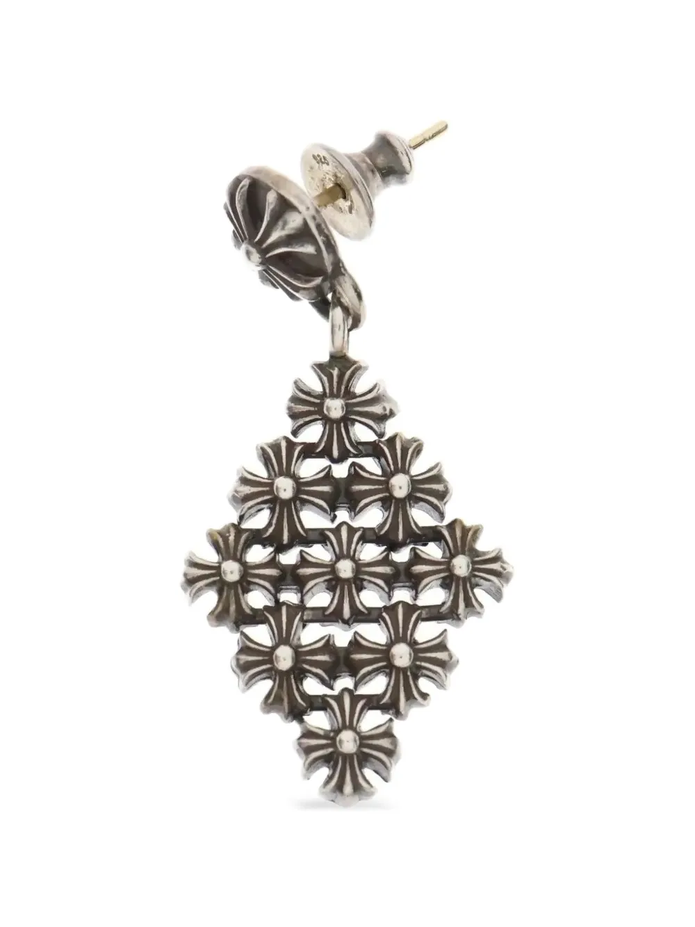 Chrome Hearts Orecchino con catena - Argento