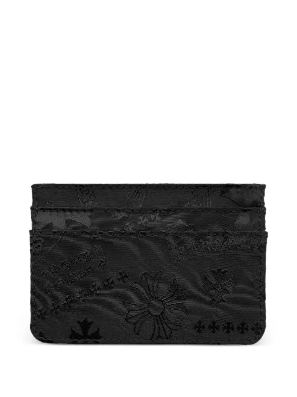 Chrome Hearts tonal-monogram Card Holder | Black | FARFETCH