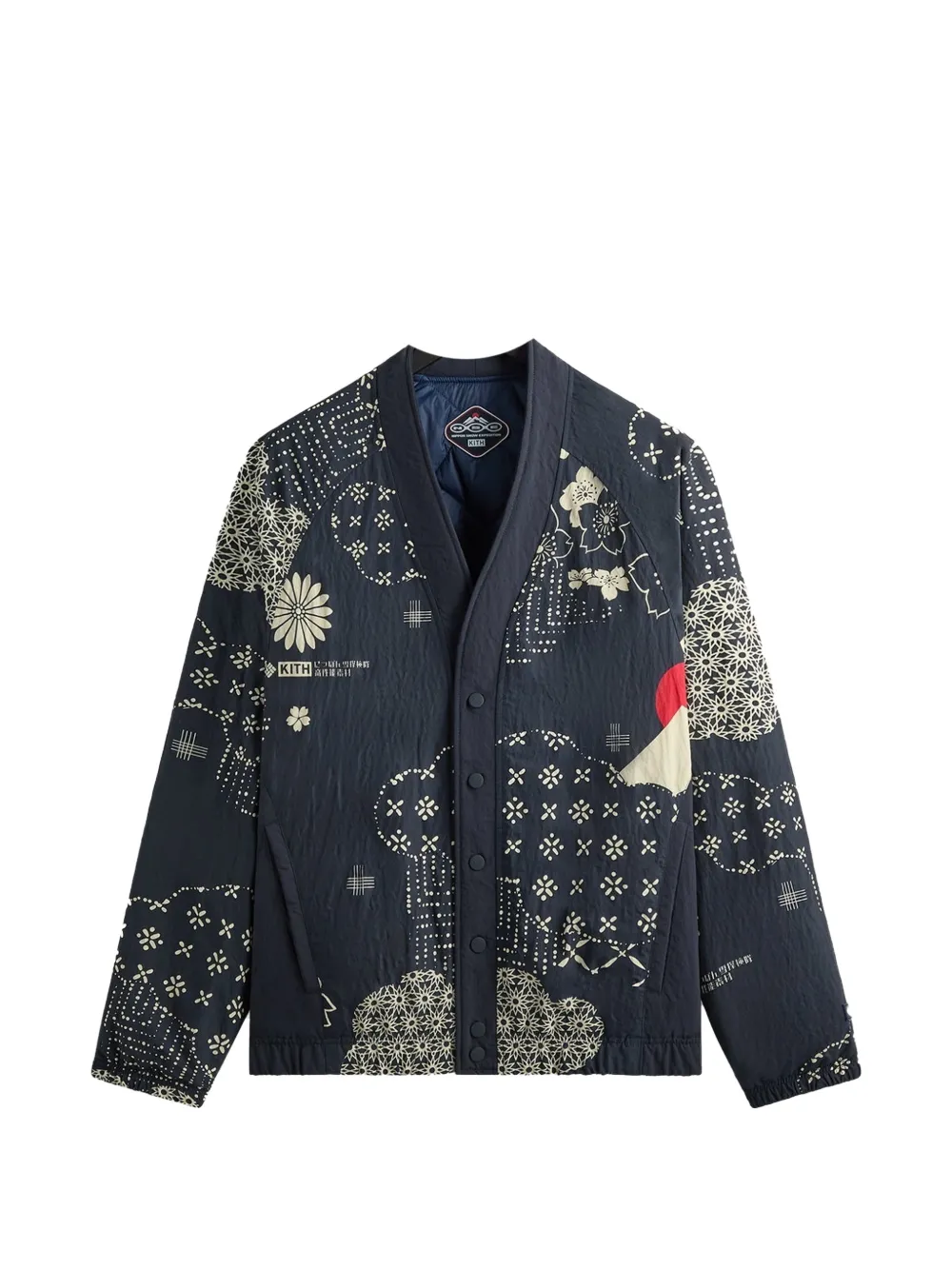 KITH x Columbia reversible sweater - Blu