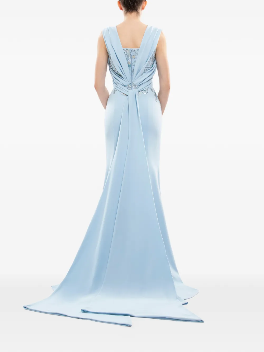 Saiid Kobeisy Crêpe jurk Blauw