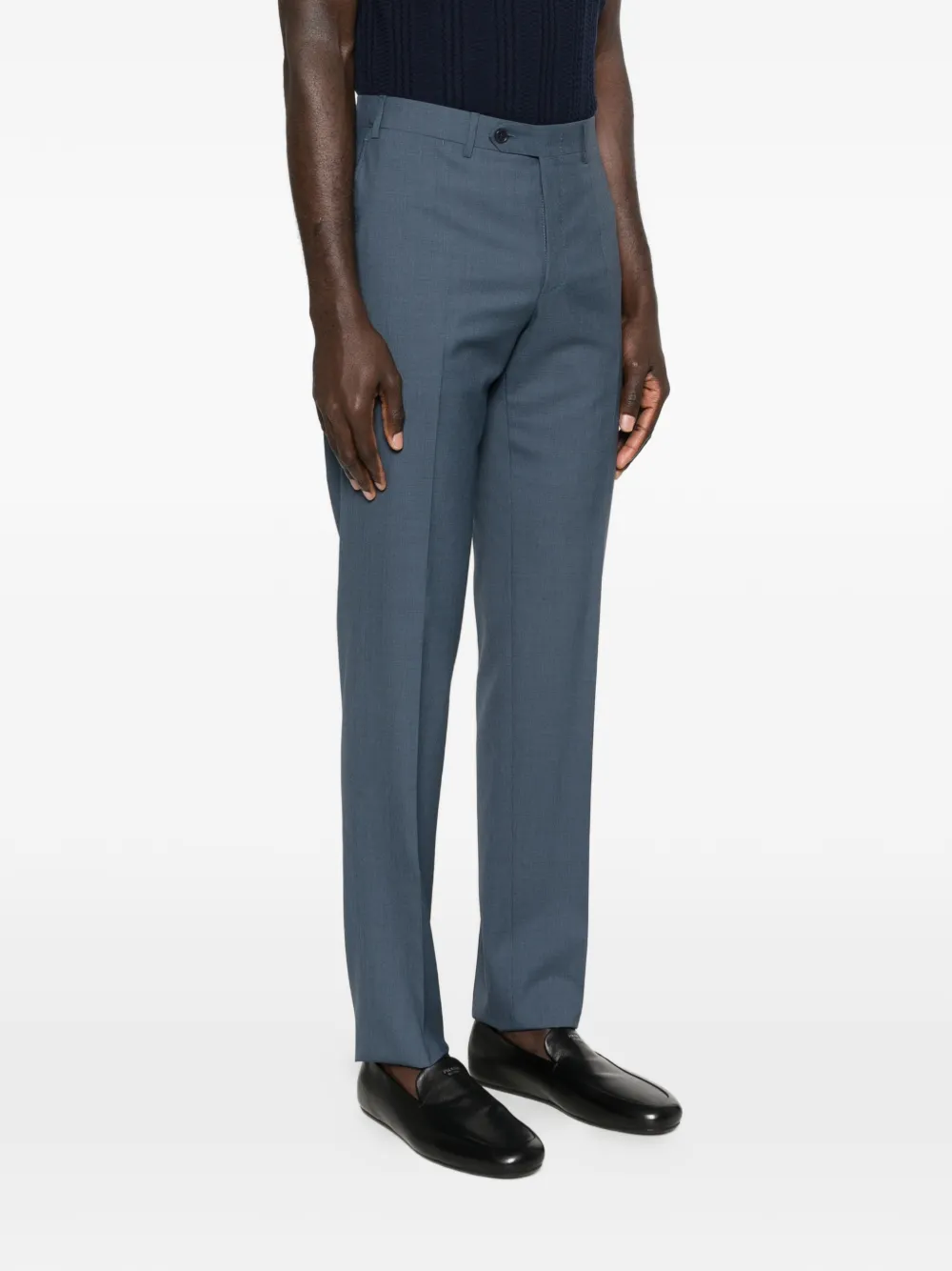 Canali Buttoned Trousers - Blue 
