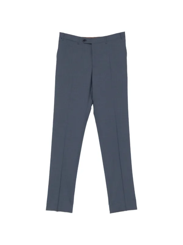 Canali Buttoned Trousers in Blue