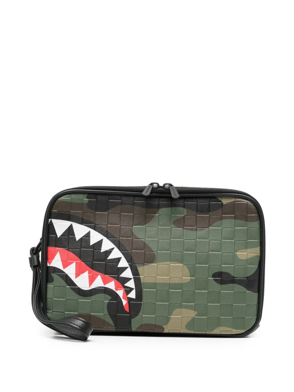sprayground kid camouflage-pattern wash bag - Verde