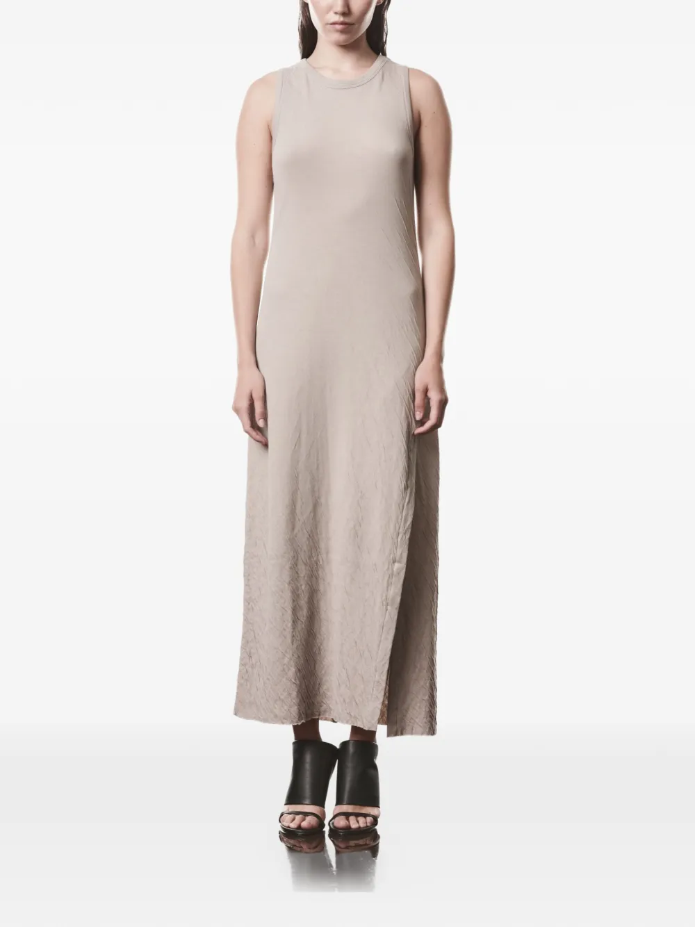 Thom Krom side-slit textured midi dress - Toni neutri