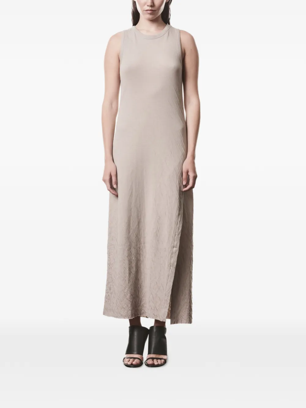 Thom Krom side-slit textured midi dress - Toni neutri