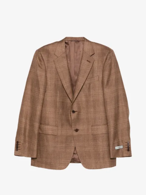 Canali chamarra con botones y cuadros estampados