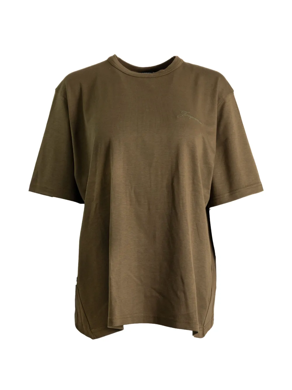 Jacquemus draped-effect short-sleeve T-shirt - Verde