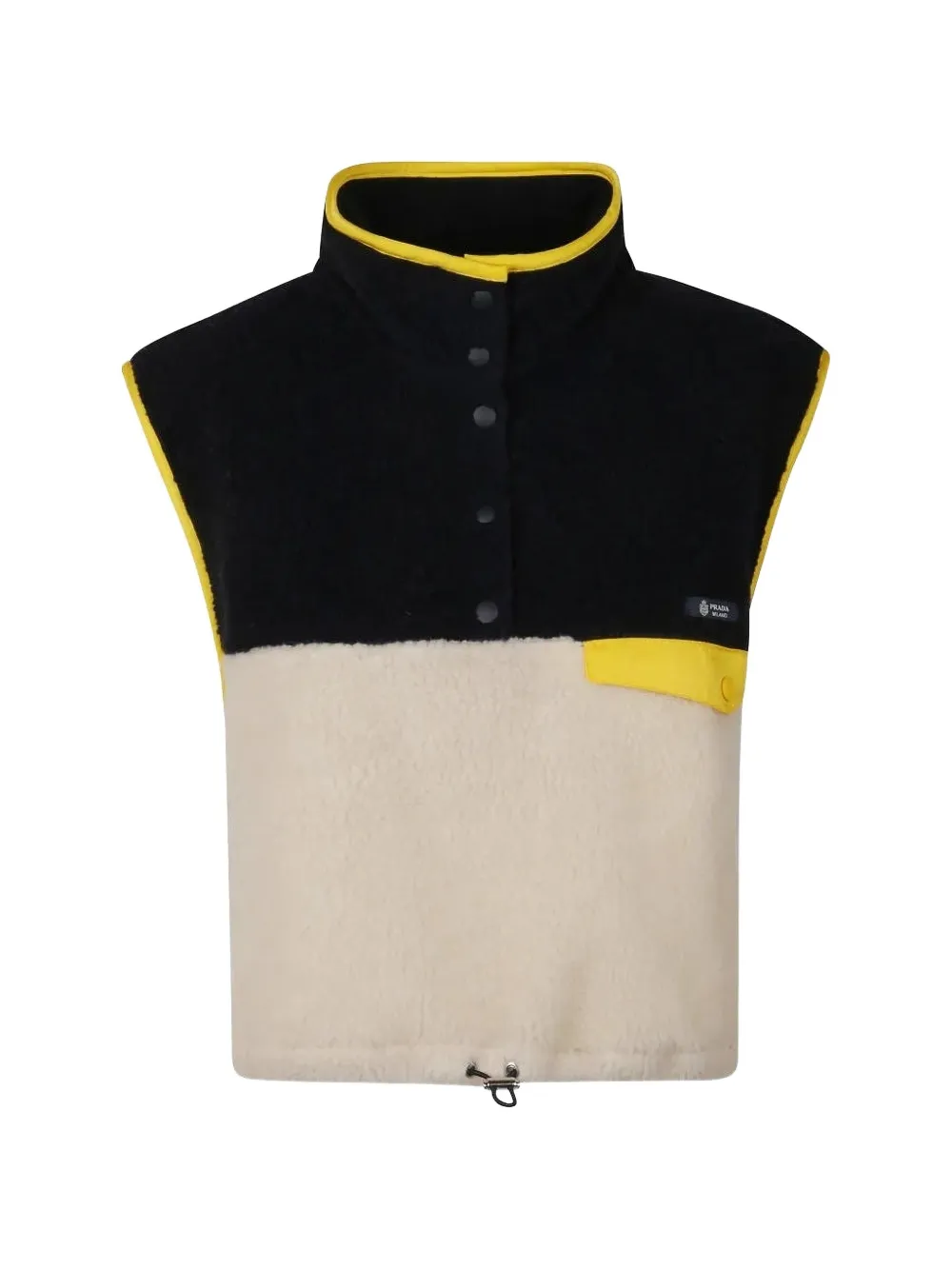 Prada buttom-collar sleeveless sweater - Blu