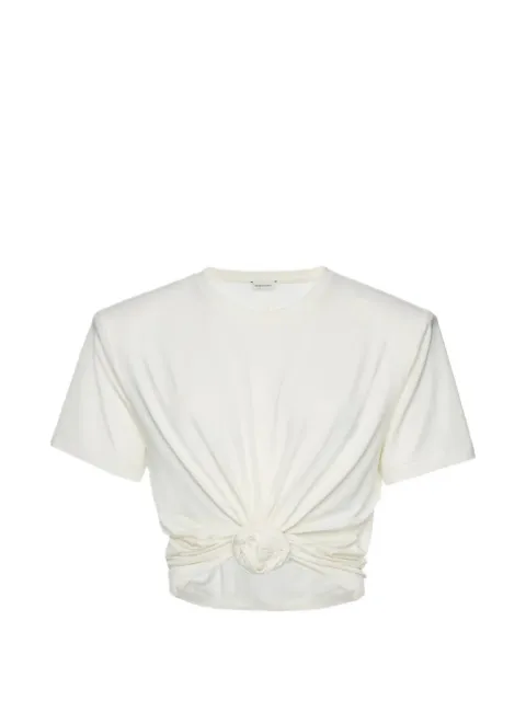 Magda Butrym knot crop T-shirt