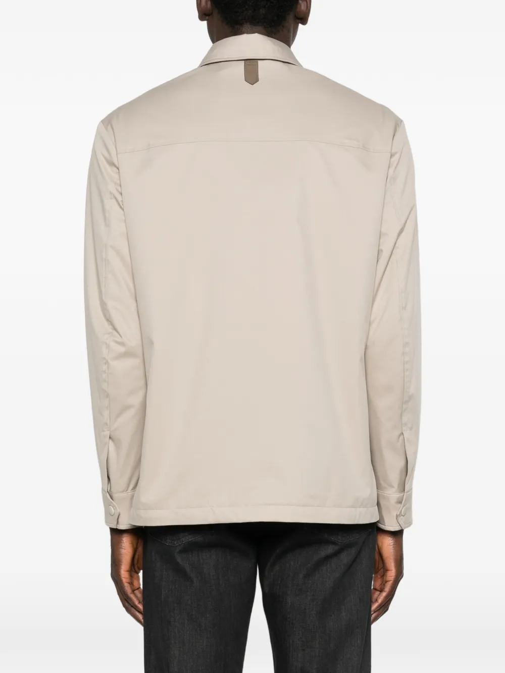 Canali Jack met opgestikte zak Beige