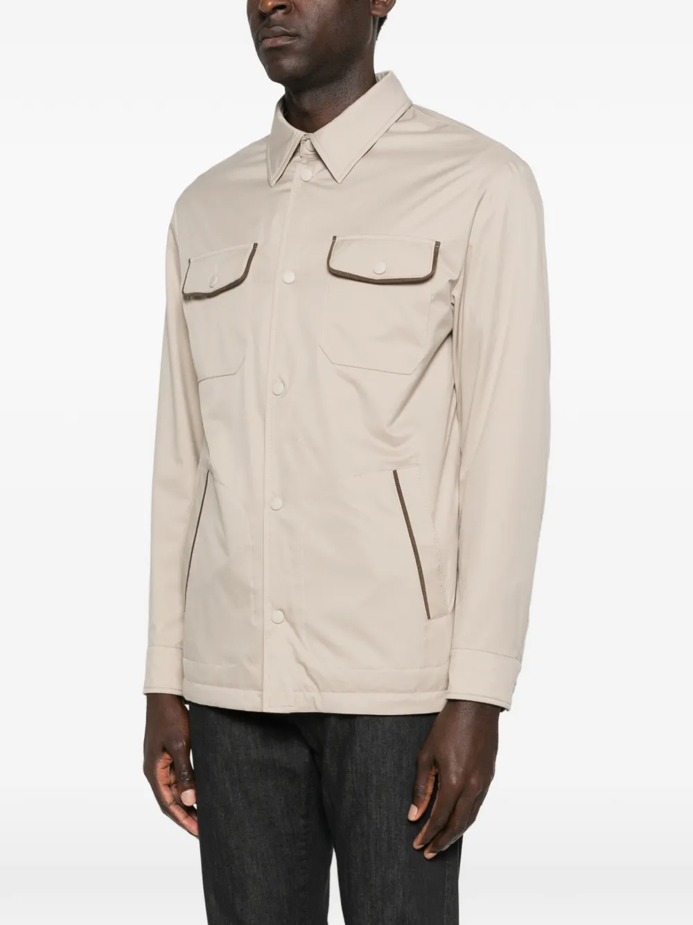  Canali Patch-pocket Jacket - Neutrals 