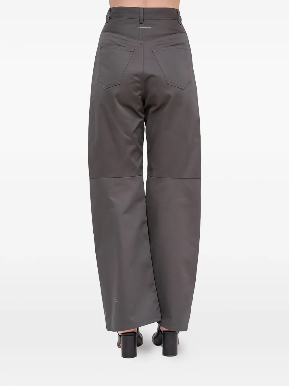 MM6 Maison Margiela Plooibroek met wijde pijpen Grijs