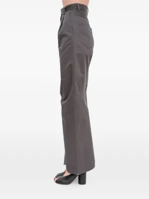 MM6 Maison Margiela プリーツパンツ レザー　メゾンマルジェラ MM6 Maison Margiela プリーツ パンツ | グレー | FARFETCH JP